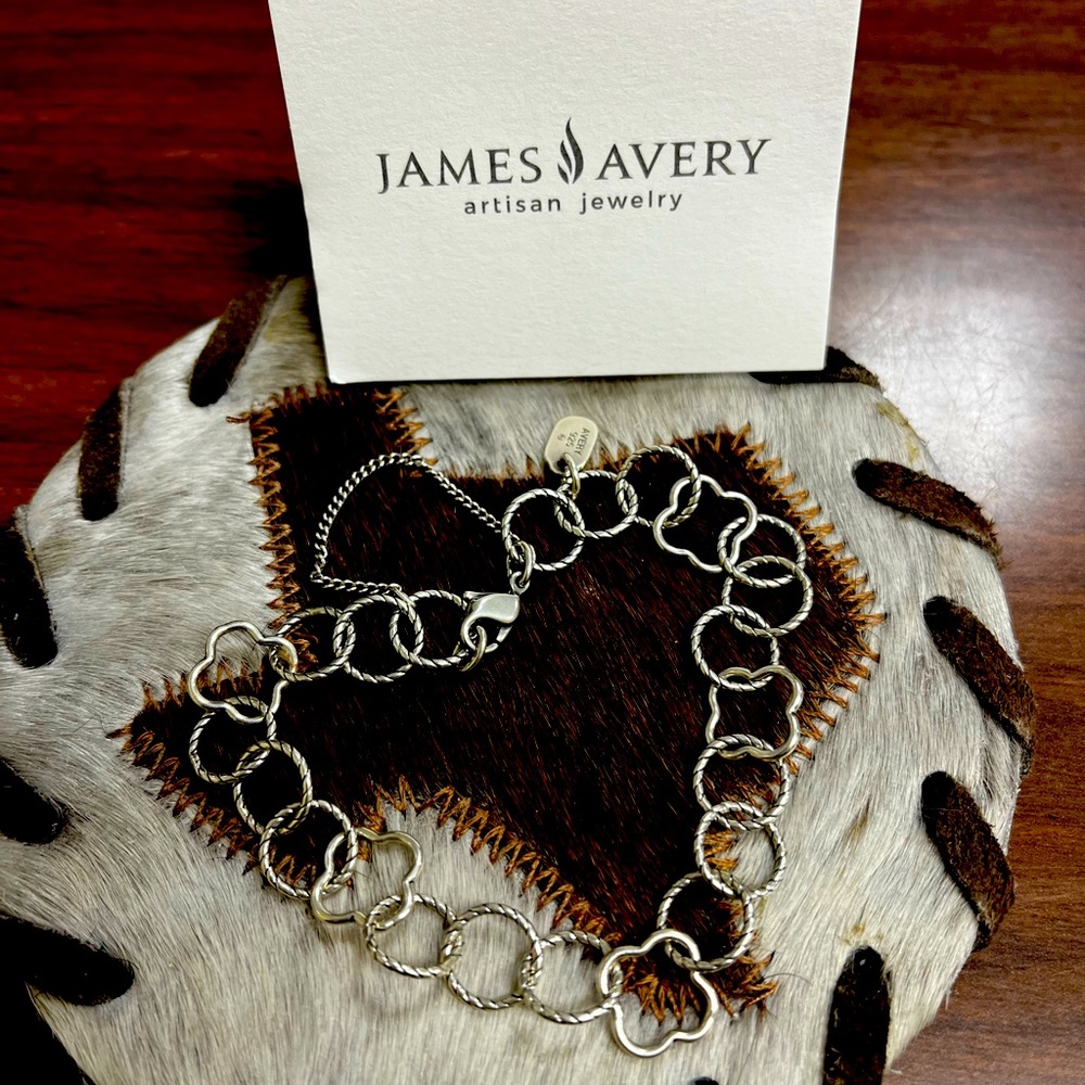 Retired James Avery Quatrefoil Bracelet L